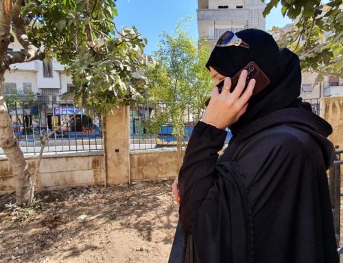 Speaking in code, displaced women in northern Syria contact loved ones in regime areas
